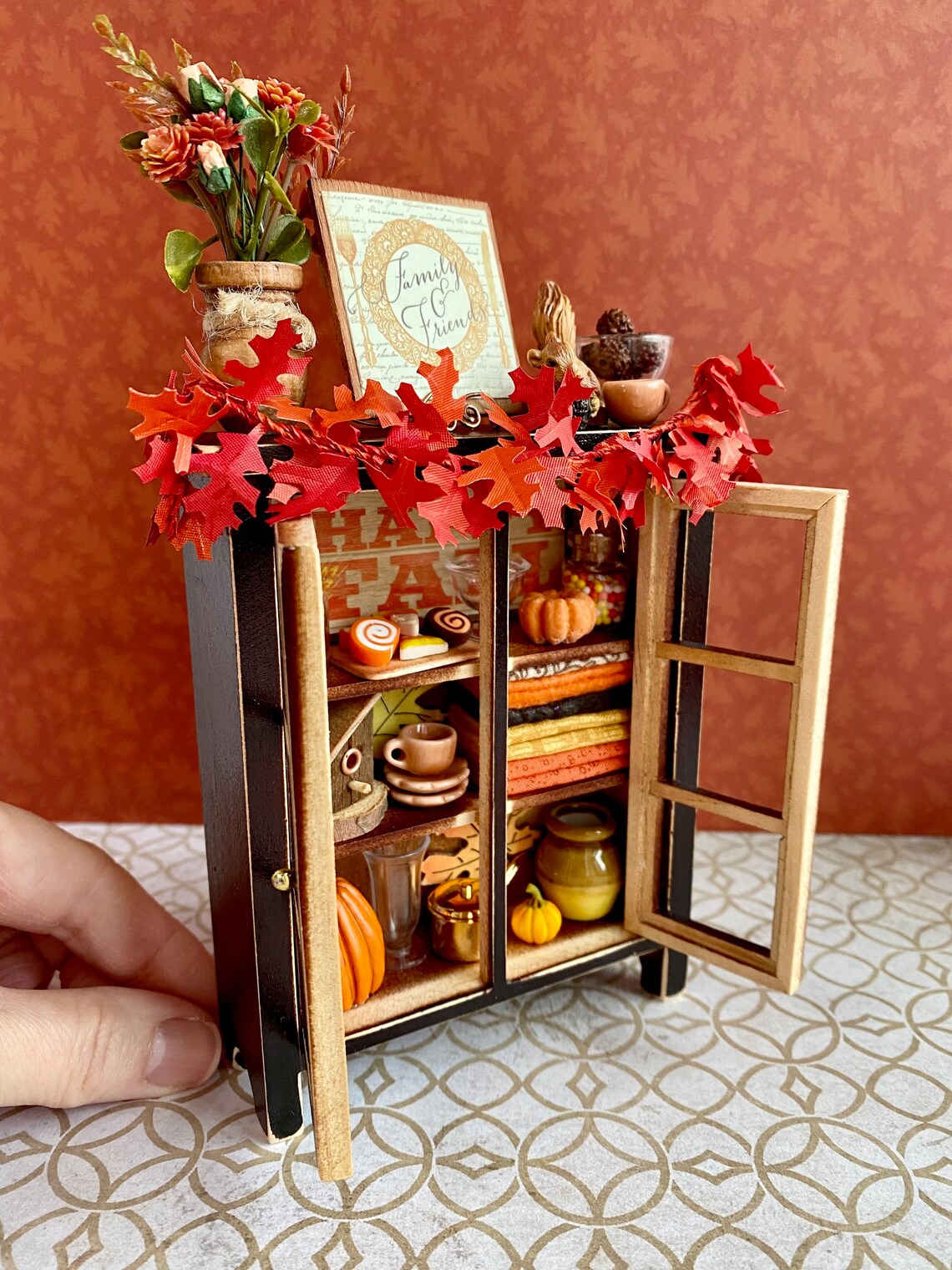 Miniature Fall Artisan Dollhouse Furniture Miniature Etsy