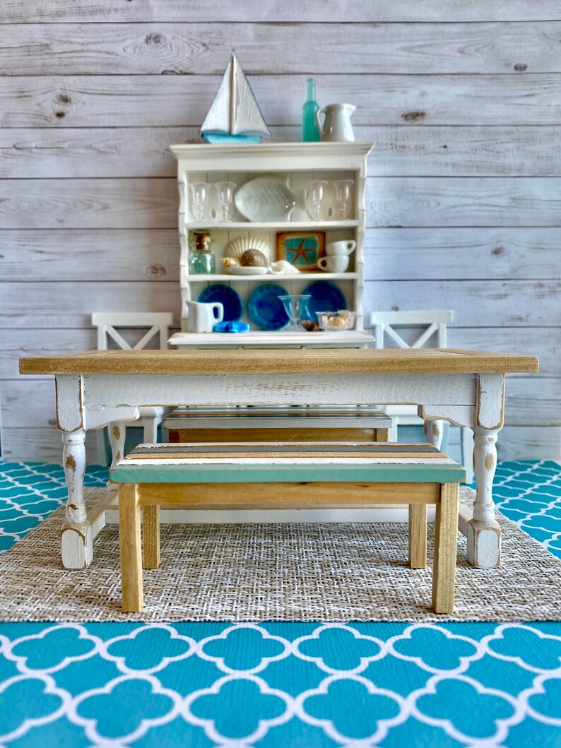 Miniature Beach Furniture 112 Scale Dollhouse Table and Etsy