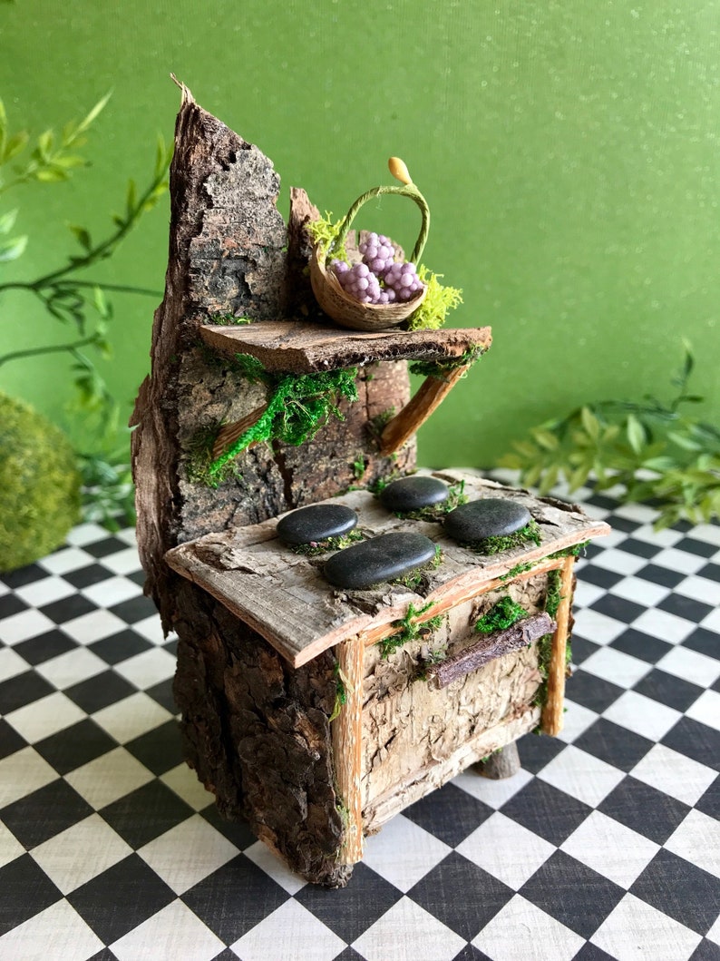 Miniature fairy stove fairy furniture fairy dollhouse Etsy