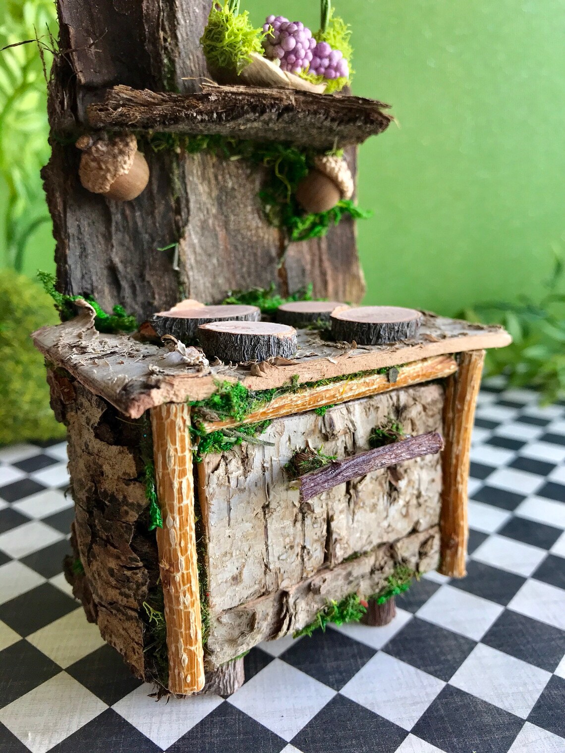 Miniature fairy stove fairy furniture fairy dollhouse Etsy