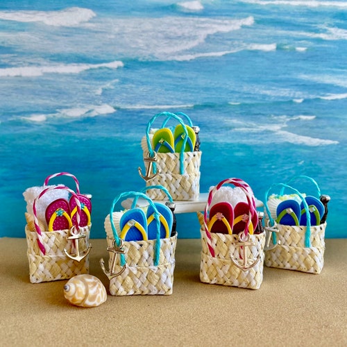 Miniature Beach Bag Dollhouse Beach Miniatures 112 Scale Etsy