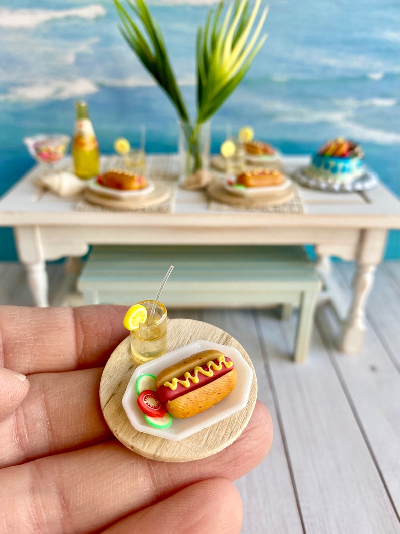 Miniature Beach Furniture 112 Scale Dollhouse Table and Etsy