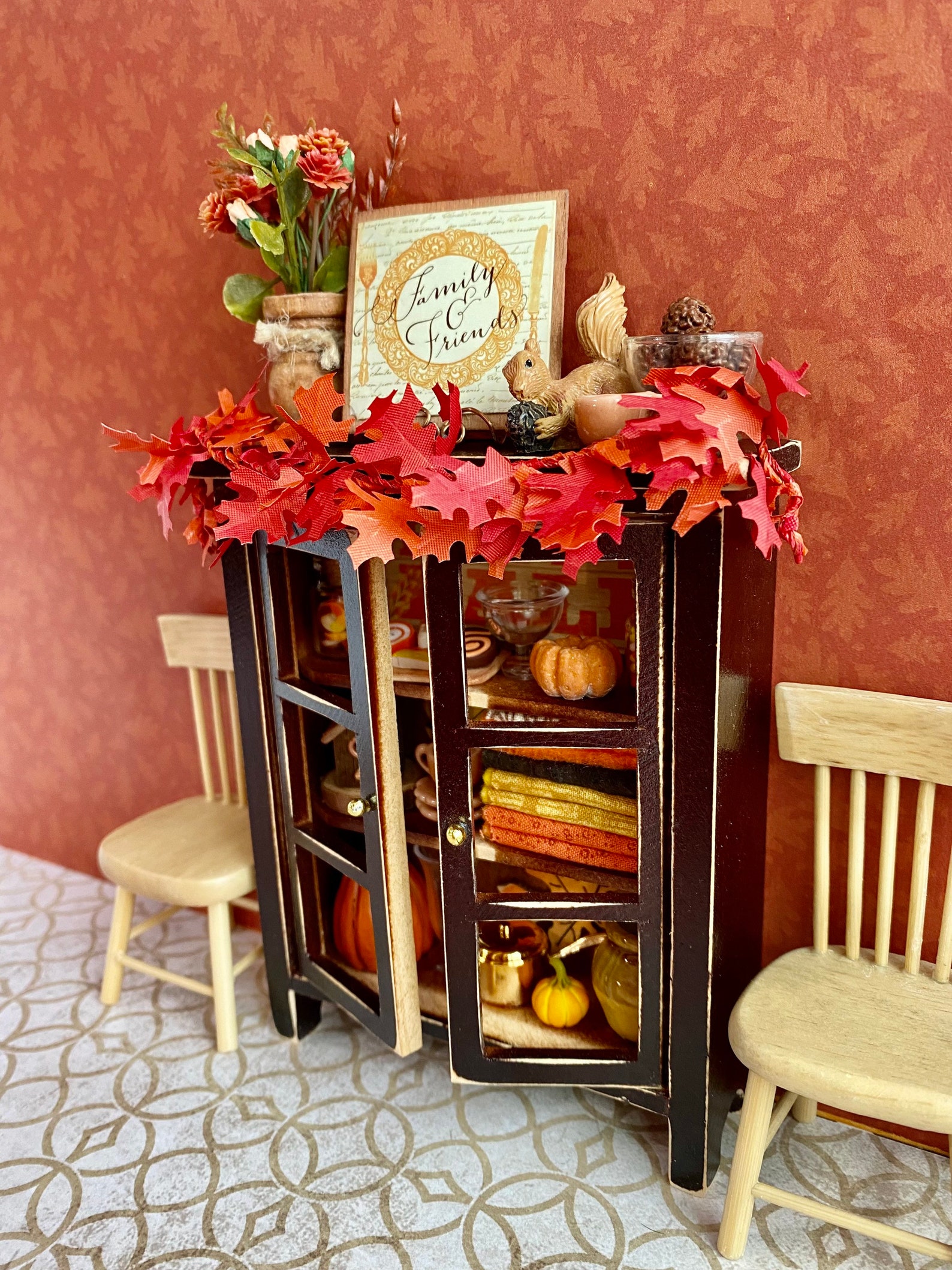 Miniature Fall Artisan Dollhouse Furniture Miniature Etsy