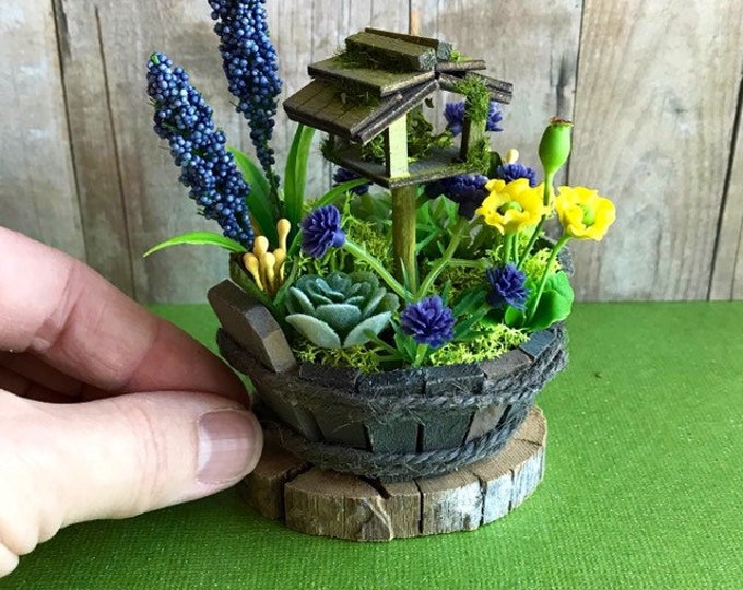 Miniature Dollhouse Garden 112 Scale Planter Miniature Etsy