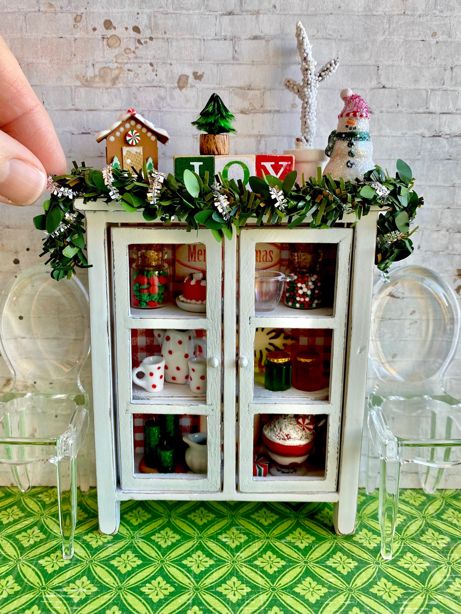 Miniature Christmas Artisan Dollhouse Furniture Etsy