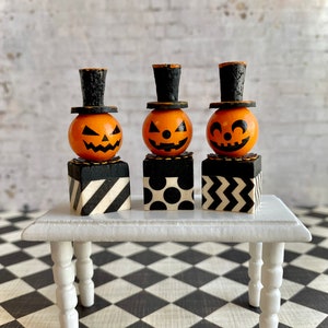 Vintage Halloween Box Miniatures, Artisan Miniatures, Miniature Jack O ...