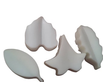 China Rain Scented Set of 4 Mini Leaf Shape Goats Milk Soaps, Made to Order