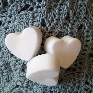 Heart Shaped Flowering Dogwood Scented Goat Milk Soaps, 3 oz of Soap, 3 Piece Set