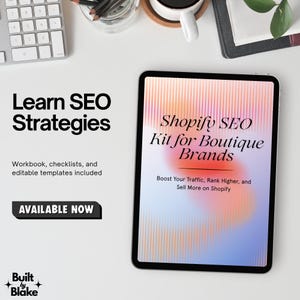 Shopify SEO Kit for Boutique Brands | Digital SEO Checklist, Templates & Keyword Planner