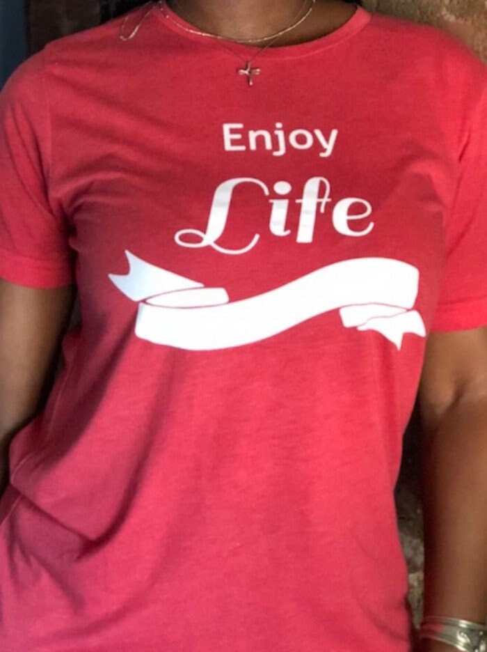 Short Sleeve Enjoy Life Unisex T-shirt - Etsy