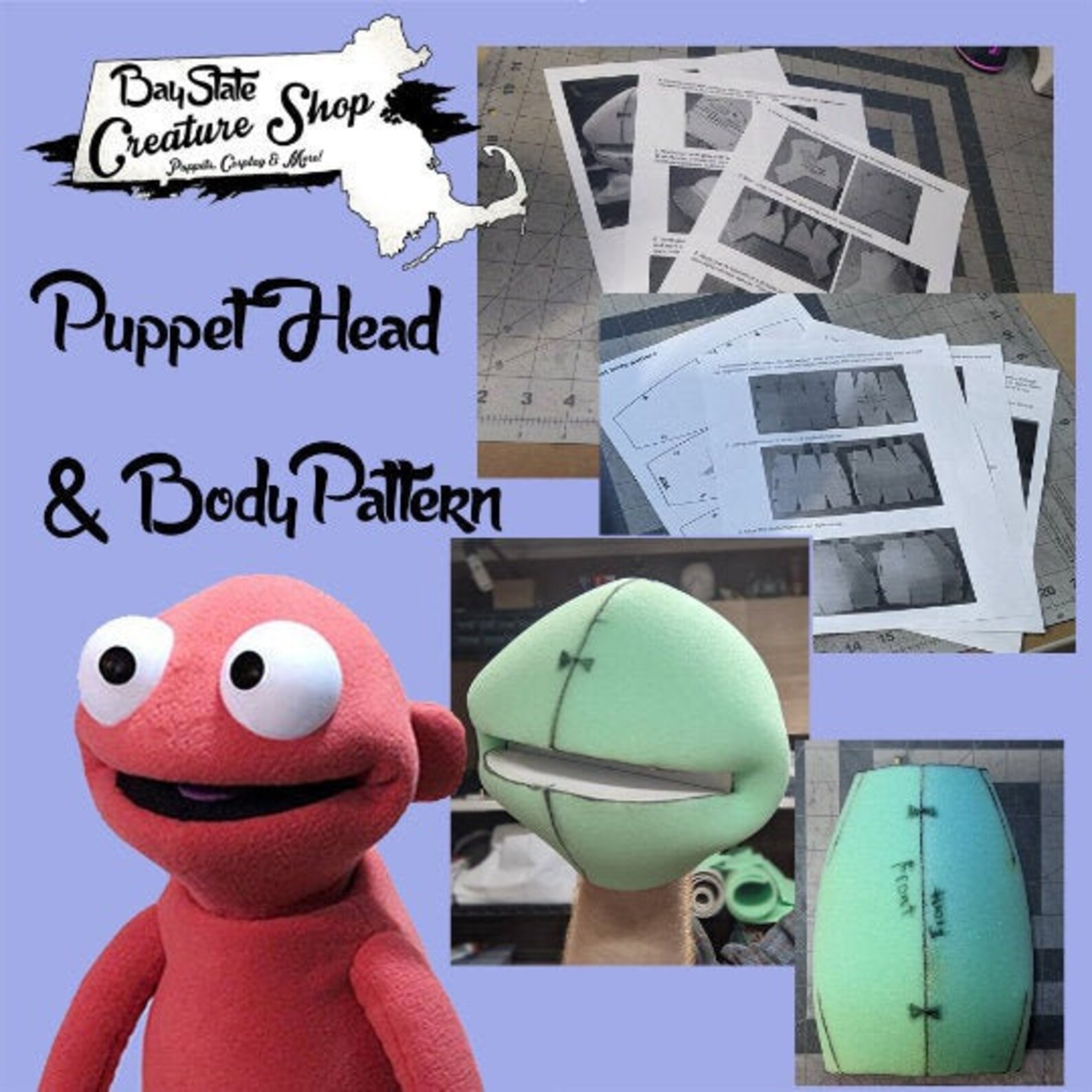 Puppet Head & Body pattern Download With Full Photo Etsy