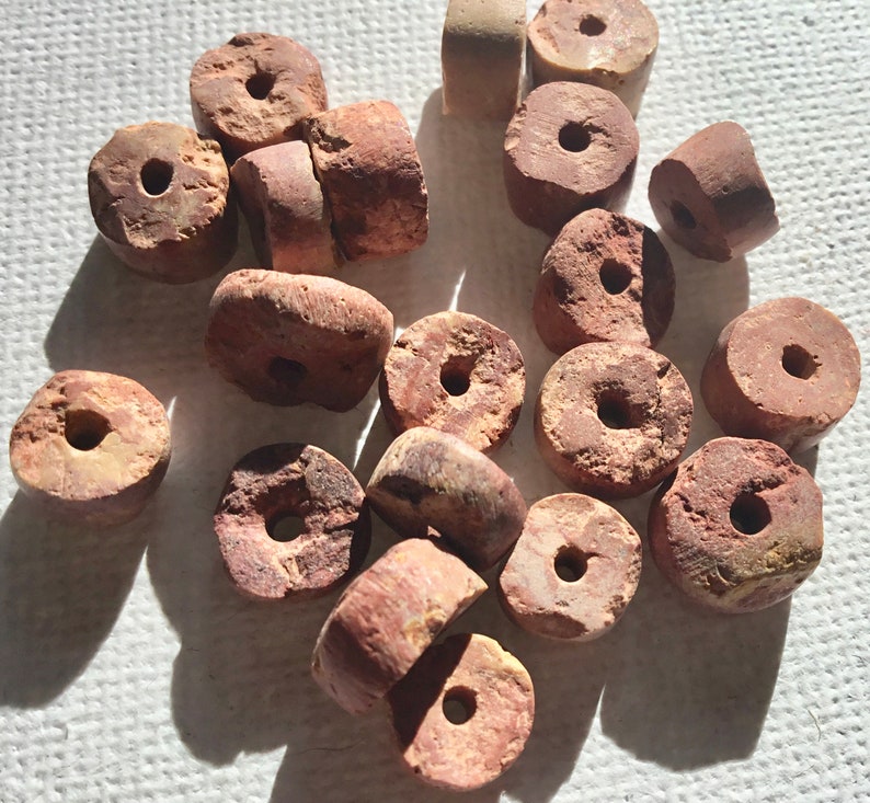 Bauxite African Hand Carved Stone Beads From Ghana Pack of Etsy