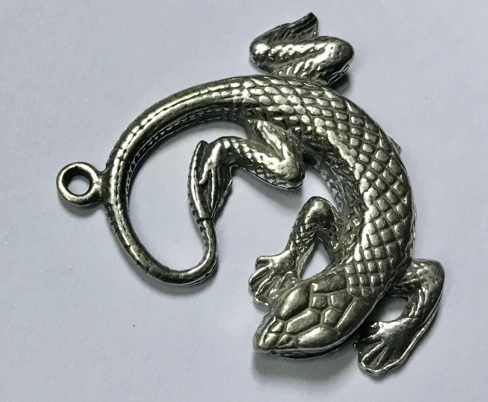 Pewter Gecko/lizard Charms Handmade With Australian Pewter | Etsy