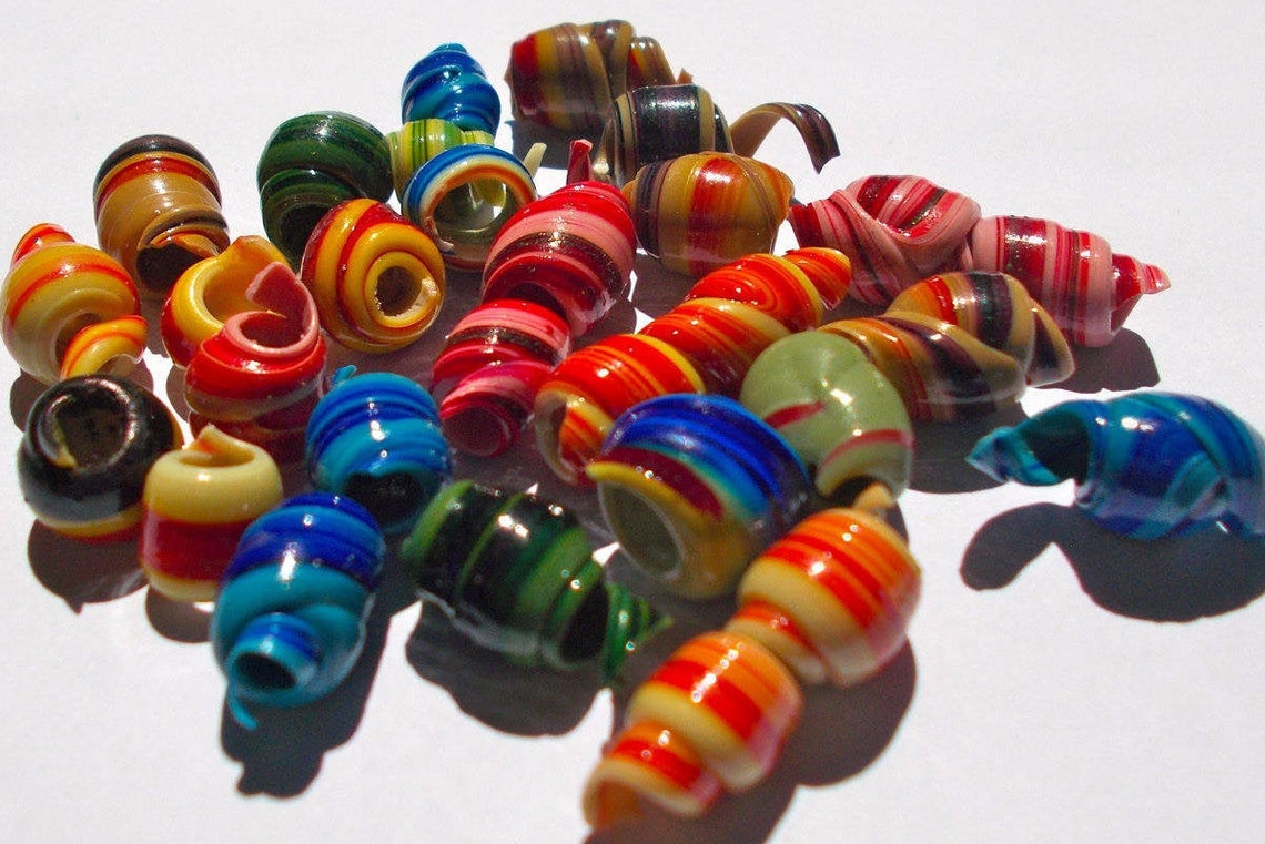 African Recycled Plastic Beads Fair Trade from Ghana Pack Etsy