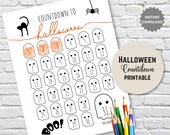 Printable Halloween Countdown | Advent Calendar | Kids Halloween Activity | Halloween Countdown Calendar | Instant Download | Coloring Page