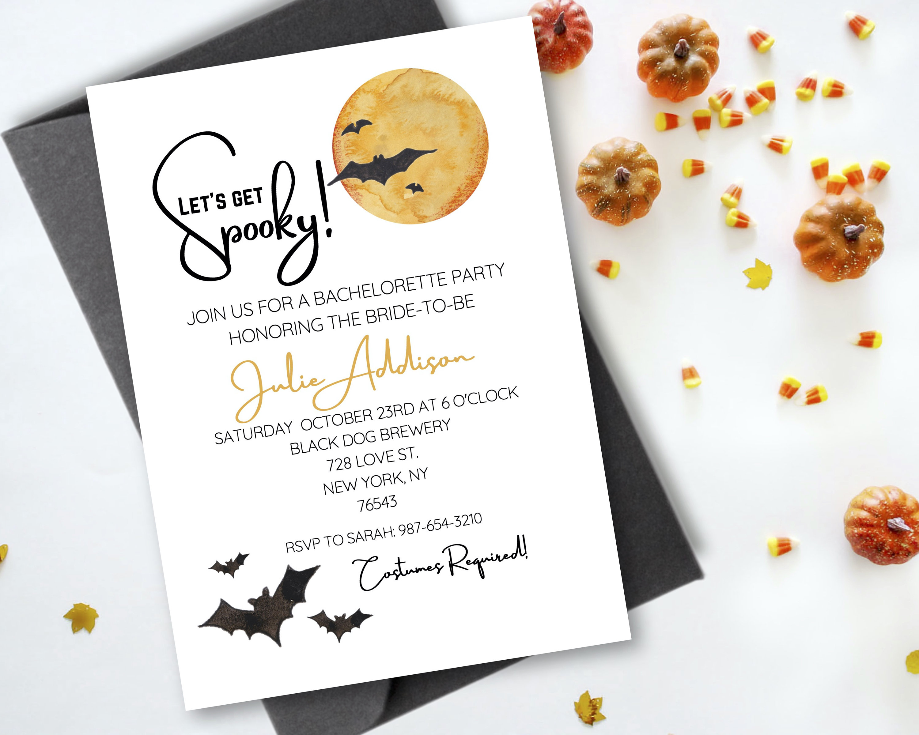 Halloween Bachelorette Party
 Editable Halloween Bachelorette Party Invitation Let s Etsy