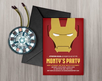 Ironman Invite Etsy