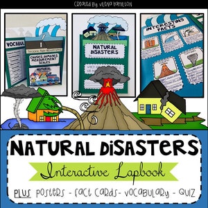 Natural Disasters Interactive Lapbook and Mini-Unit