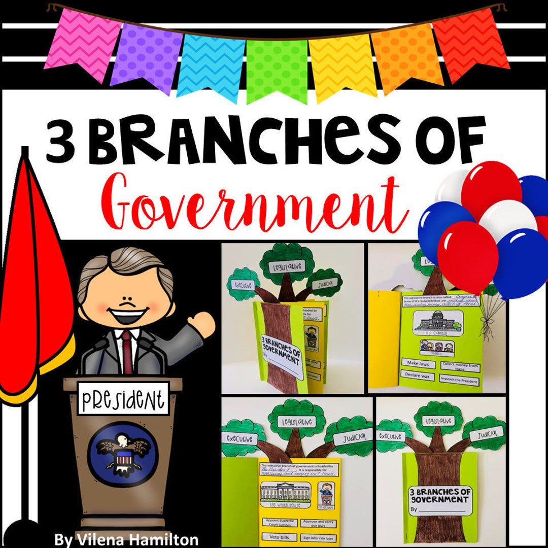 3 Branches of Government Mini Interactive Lapbook - Etsy