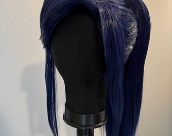 Blue Arcane Inspired Ponytail Wig