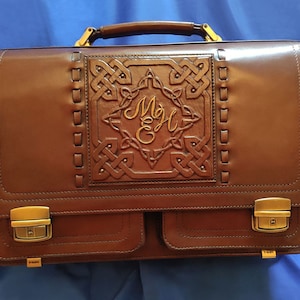 monogram briefcase for her
