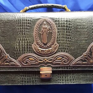 monogram briefcase for her