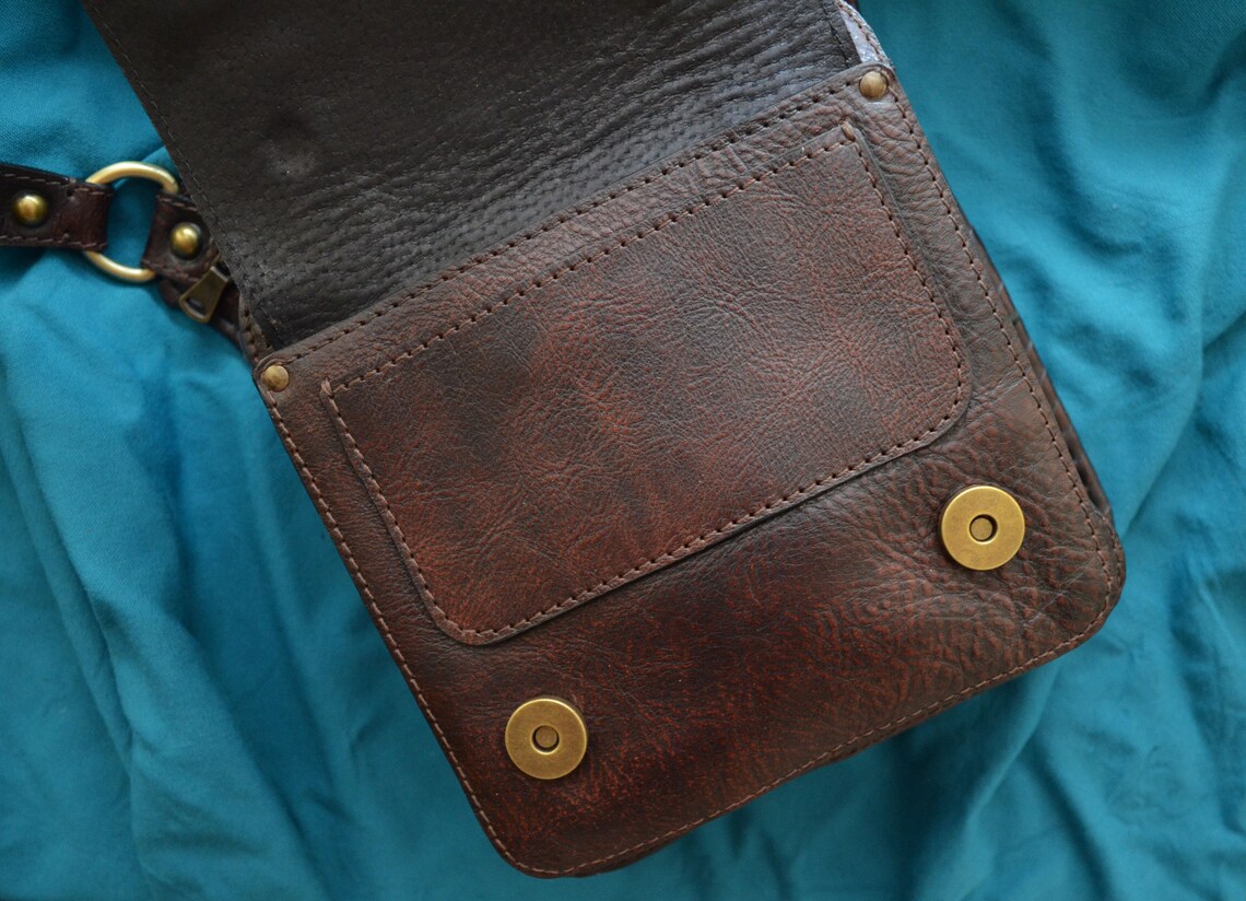 Brown Leather Crossbody Bag for Men Cross Body Bag for Men Men Etsy