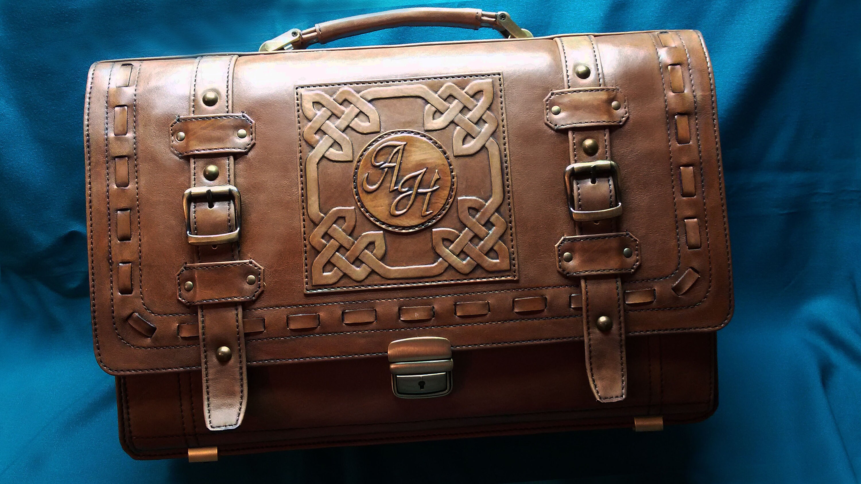 mens monogrammed briefcase