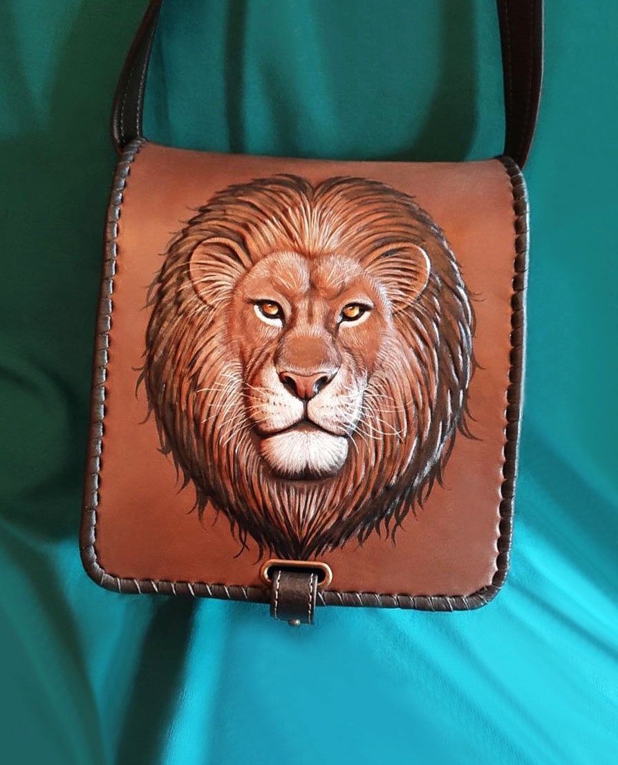 Buy IVELECT Mini Handbag Diamond Painting Leather Chain Shoulder Bags Lion  at Amazon.in