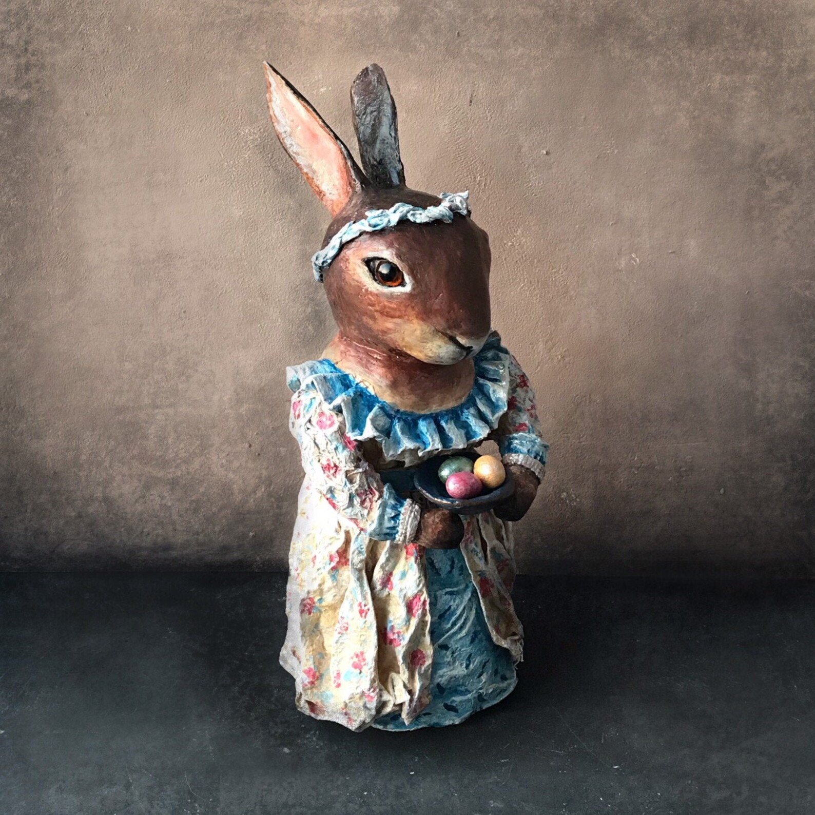 Rabbit statue Еaster bunny happy easter easter gift Cute Etsy