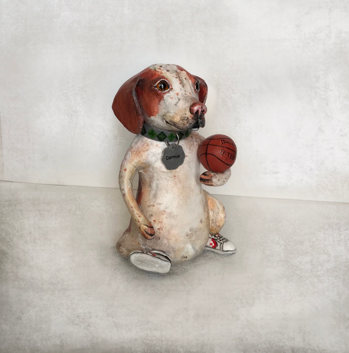 Dog Figurine dog basketball player pet replica beagle dog Etsy