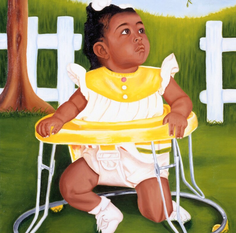 African American Art Print Children's Room Deco Painting Etsy