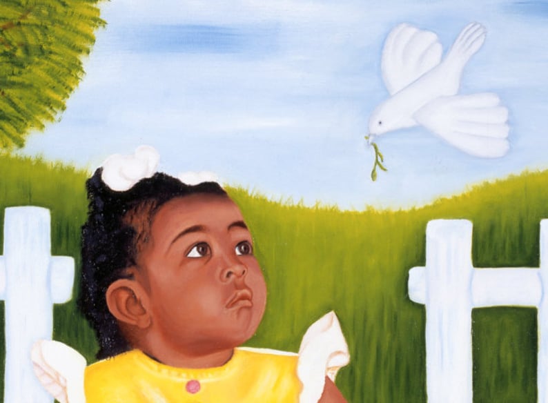 African American Art Print Children's Room Deco Painting Etsy