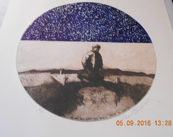 Richard Beale "In My Joy" , Pencil Signed, 1970, Edition "26/40"