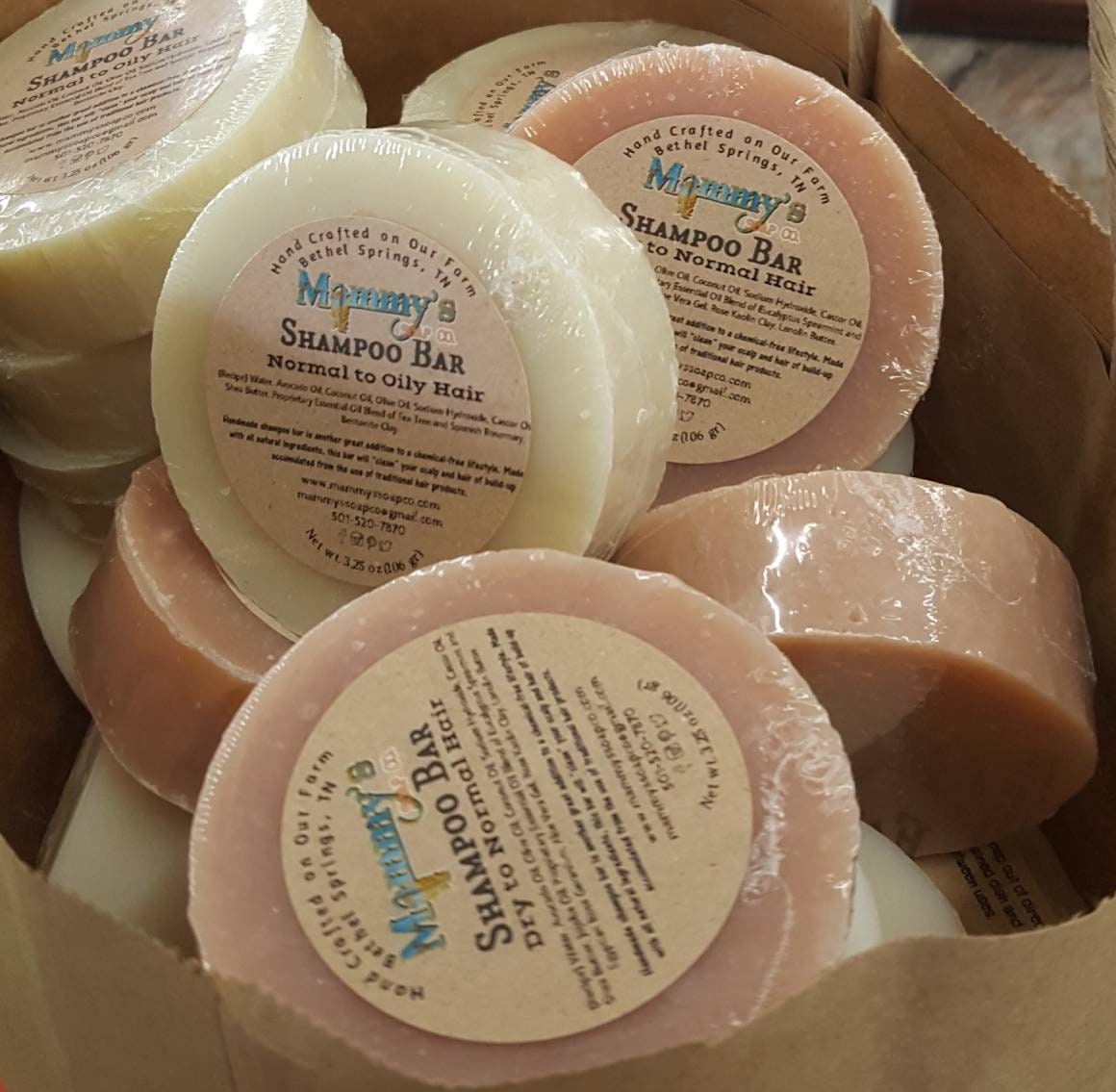 Handmade Shampoo Bar Soap Normal To Oily Hair