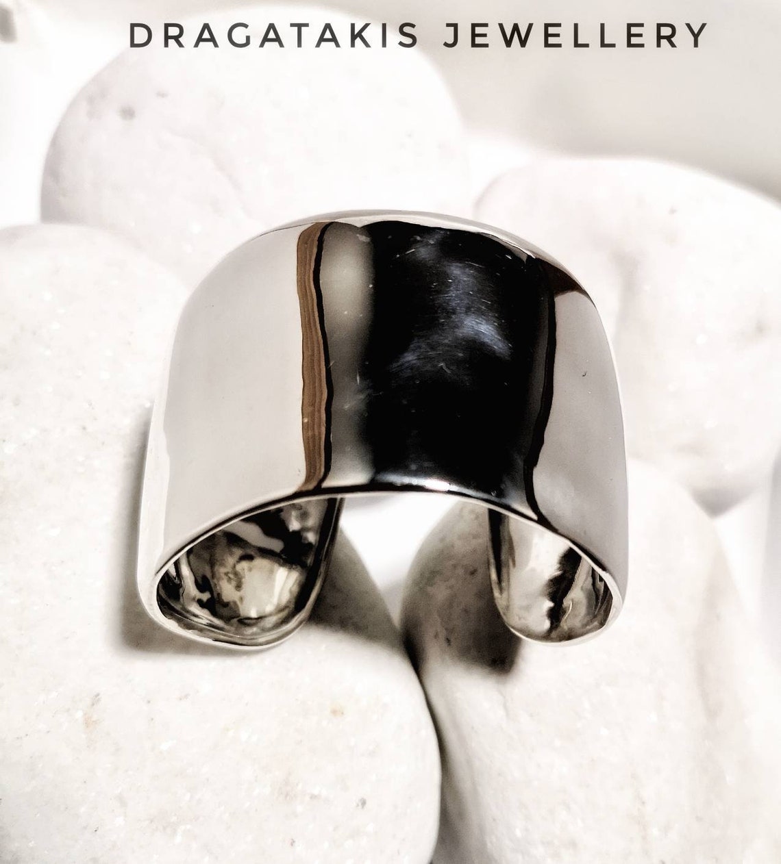 Wide Silver Cuff Bracelet Wide Solid Sterling Silver Etsy