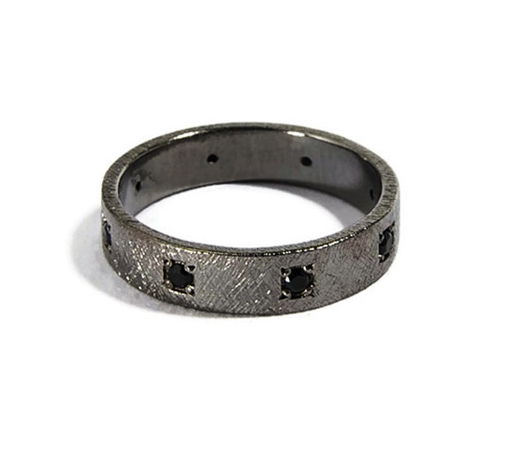 Solid rhodium deals ring
