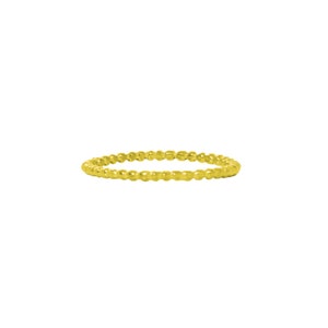 Gold and Silver Dainty Rings, Set of 5 Beaded Rings in 18k Solid Gold and Sterling Silver, Women's stacking rings, Valentines Day Gift