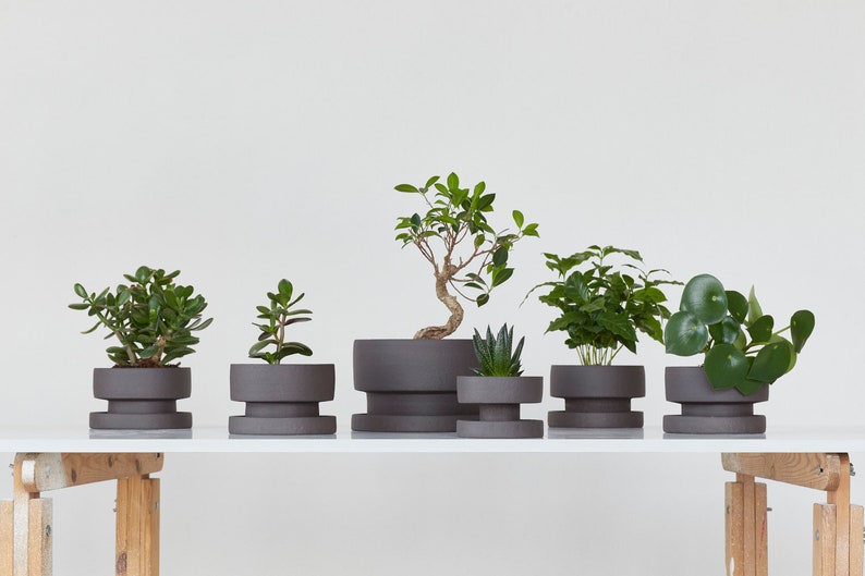 ceramic planter ceramic flower pot planter wabi sabi plant pot minimal indoor planter handmade pottery planter with saucer
