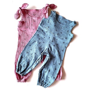 Romper long pattern  - Sewing pattern Romper - PDF sewing pattern jumpsuit - baby, child, toddler 4 months - 2 years