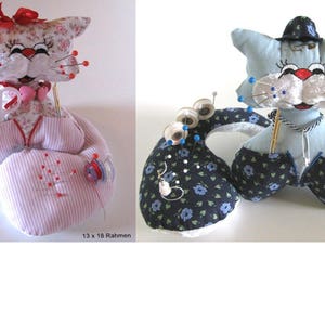 ITH Stuffie Cat 5 x 7 hoop 5,5 x 8 hoop ITH cat Pincushion   machine embroidery instant download for children ITH-file