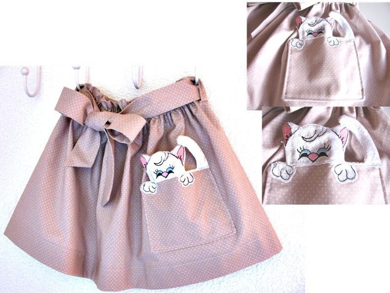 Download ITH Embroidery in the hoop skirt bags with cat stuffies 5 ...