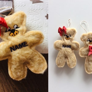 ITH Stuffie Teddy Bear  embroidery Christmas tags hanger  machine embroidery instant download  ITH-file