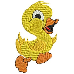 Stickdatei Ente, Stickmuster Ente, embroidery design duck, Comic Ente, Cartoon Ente, Stickdatei  Duck