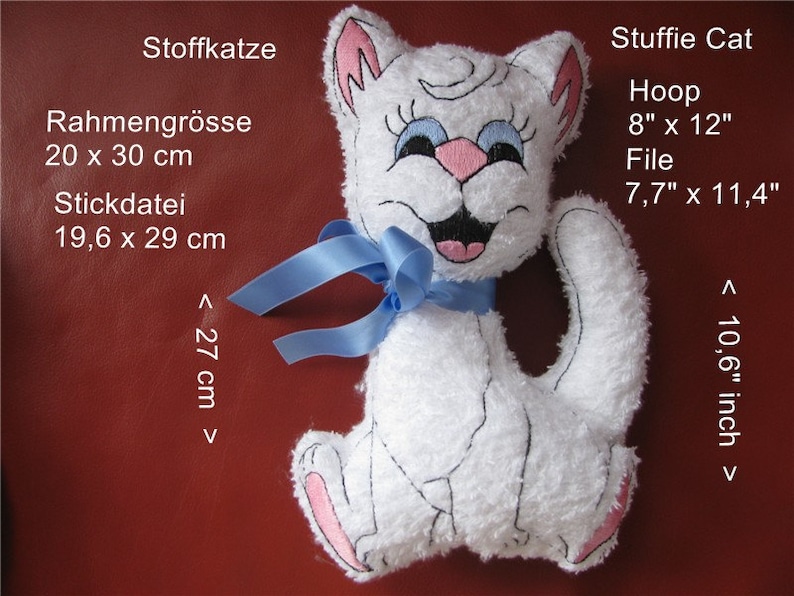 Download ITH Stuffie Cat embroidery Comic machine embroidery ...