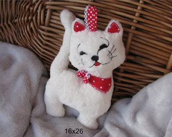 ITH Embroidery file Cat Comforter Stuffie, Hoop 6x10"