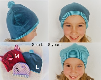 ITH embroidery file beanie for babies and children, 8x12"