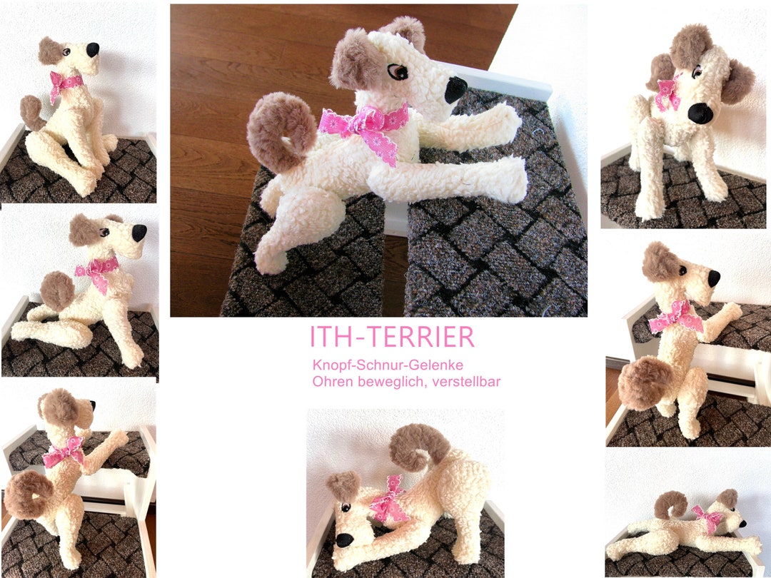 ITH Embroidery File Dog Terrier Comforter Stuffie, Hoop 8x12 - Etsy