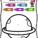 Space Color by Number Worksheet – Fine Motor Skills (digital Download ...