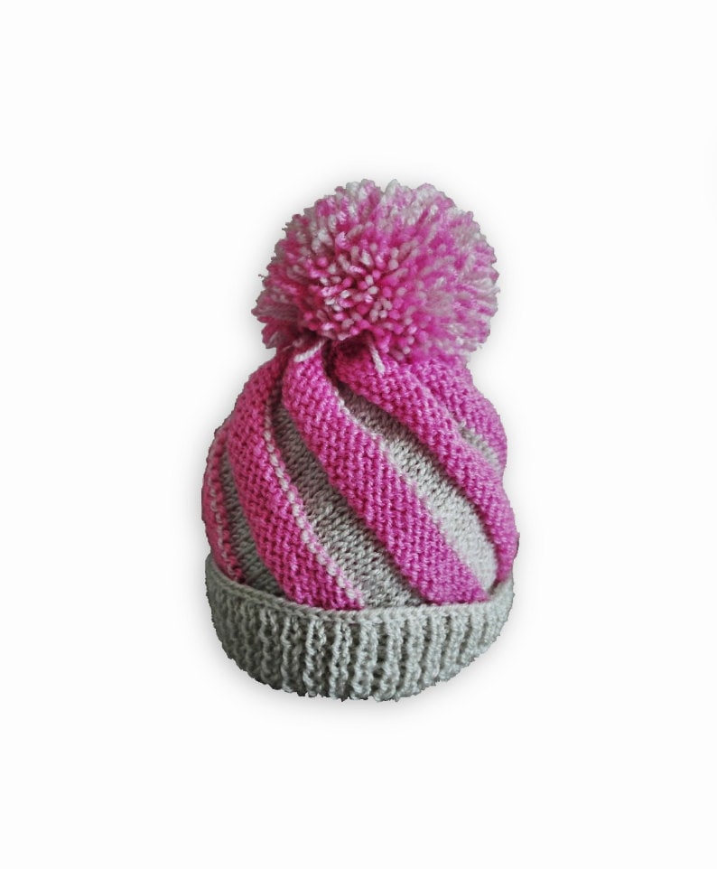 Baby Swirl Hat Knitting Pattern Instant Download Baby Etsy